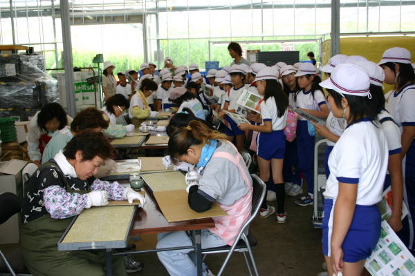 小川小5年生見学の様子